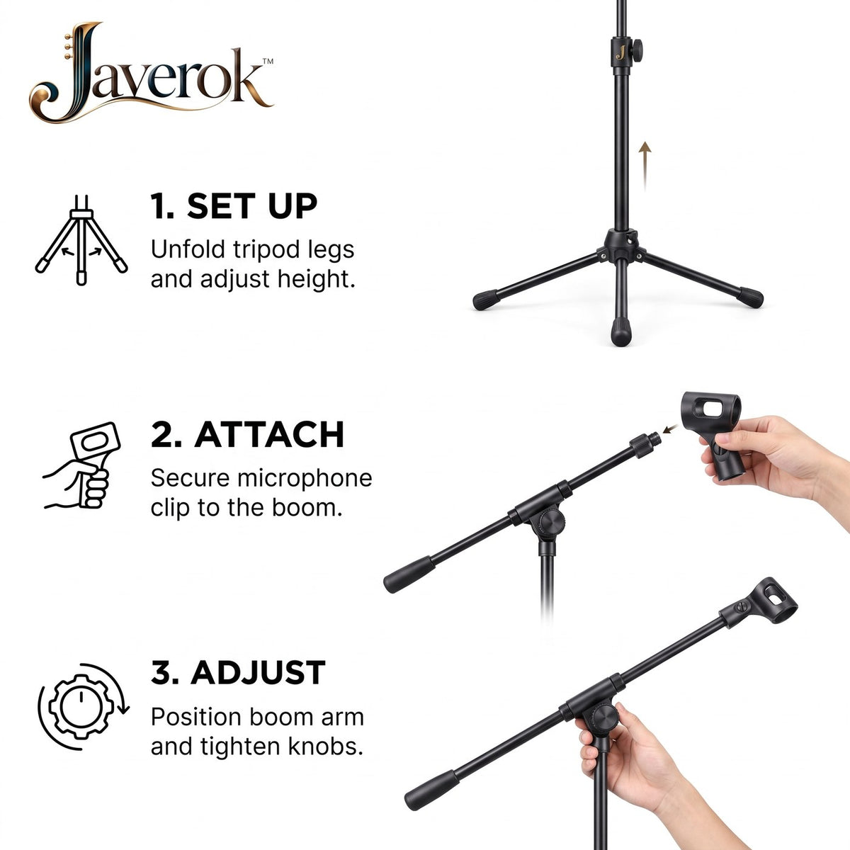 Javerok Javerok™ StudioFlex Microphone Stand image 1