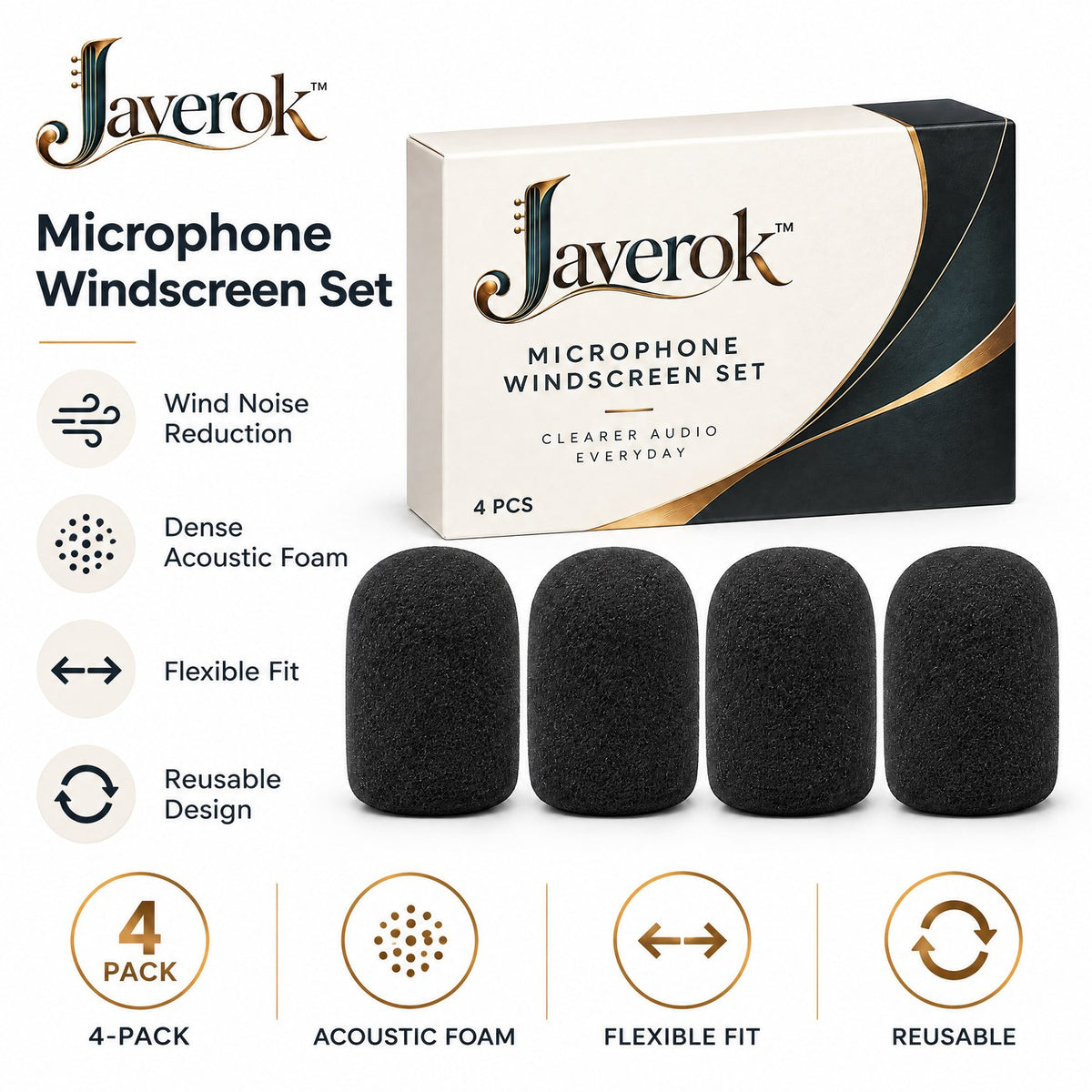 Javerok Javerok™ ClearSound Microphone Windshield image 1